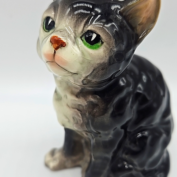 Vintage ceramic cat figurine - Picture 2 of 8